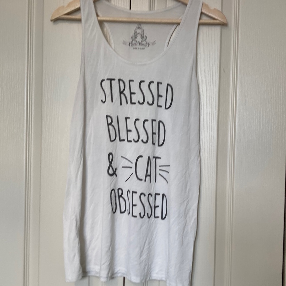 EUC Bear Dance Cat 🐈 Tank Top. Size large
